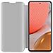 Cadorabo Custodia Compatibile Con Samsung Galaxy A72 4g / 5g In Agata Argento - Clear View Specchio Coperchio Protettivo Con Funzione Di Supporto Protezione A 360 Gradi - Foto miniatura 2