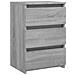 Comodino Grigio Sonoma 40x35x62,5 cm in Legno Multistrato - Foto miniatura 1