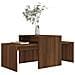 Set Di Tavolini Rovere Marrone 100x48x40 Cm Legno Multistrato - Foto miniatura 2