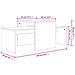 Set Di Tavolini Rovere Marrone 100x48x40 Cm Legno Multistrato - Foto miniatura 5