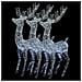 Renne Di Natale Xxl In Acrilico 250 Led 3pz 180cm Bianco Freddo - Foto miniatura 2