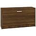 Scarpiera Rovere Marrone 80x24x45 Cm In Legno Multistrato - Foto miniatura 2