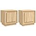 Comodini 2 Pz Rovere Sonoma 44x35x45 Cm In Legno Multistrato - Foto miniatura 2