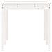 Tavolo Da Giardino Bianco 159,5x82,5x76cm Legno Massello Pino - Foto miniatura 3