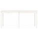 Tavolo Da Giardino Bianco 159,5x82,5x76cm Legno Massello Pino - Foto miniatura 6