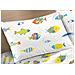 Completo Lenzuola Letto 100% Cotone Disegno Pesciolini Colorati Rp Made In Italy Fantasia Marina Estiva 2 Piazze Pesciolini - Foto miniatura 4