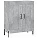 Credenza Grigio Cemento 69,5x34x90 Cm In Legno Multistrato - Foto miniatura 2