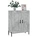 Credenza Grigio Cemento 69,5x34x90 Cm In Legno Multistrato - Foto miniatura 3