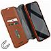 Custodia Pelle Per Iphone 15 Pro Max Cover Staccabile Portafoglio Clay - Foto miniatura 2