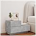Comodino Con Luci Led Grigio Cemento 70x36x40,5 Cm - Foto miniatura 3