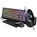 GX QUADROX Gaming Kit 4 in 1 Tastiera Graming Qwerty Layout Italiano + Mouse USB 6 Pulsanti RGB + Cuffie Con Microfono Jack 3.5mm + Tappetino Gamer Nero - Foto miniatura 1