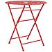 Tavolino Bistrot Scario 70 Cm 70 Cm Metallo Rosso - Foto miniatura 5