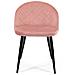 Set di 2 Sedie da Pranzo in Velluto SJ. 077, Colore Rosa - Foto miniatura 7