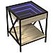 Comodino Con Led Infinity Rovere Fumo 40x40x49 Cm - Foto miniatura 3
