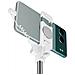 Selfie Stick Usb-c Con Specchietto Integrato E Tasto Otturatore, Bianco - Foto miniatura 3