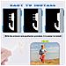 10 Ganci Per Quadri, Ganci Da Parete Per Appendere Quadri, Arazzi, Orologi Senza Danni White 5x2x0.95 Cm - Foto miniatura 2
