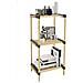 Scaffale Da Bagno Portaoggetti 3 Ripiani Legno Bambù, Mensole A Colonna Multiuso, Organizer Libreria Cucina, Garage, Giardino,colore Naturale,dimensioni P28xl40xh75 Cm - Foto miniatura 1