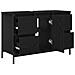 Mobile Lavabo con Cassetti Rovere Nero 90x34,5x60 cm - Foto miniatura 2