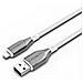 Cavo Da Lightning A Usb-a 2,4a 12w Armoured Serie Di Ricarica E Sincronizzazione 2m, Bianco - Foto miniatura 1