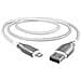 Cavo Da Lightning A Usb-a 2,4a 12w Armoured Serie Di Ricarica E Sincronizzazione 2m, Bianco - Foto miniatura 2