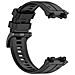 Cinturino Per Orologio In Silicone Con Fibbia Ispessita Per Amazfit T-rex 2/3 - Nero - Foto miniatura 1