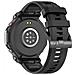 Cinturino Per Orologio In Silicone Con Fibbia Ispessita Per Amazfit T-rex 2/3 - Nero - Foto miniatura 2