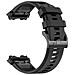 Cinturino Per Orologio In Silicone Con Fibbia Ispessita Per Amazfit T-rex 2/3 - Nero - Foto miniatura 4
