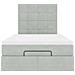 Struttura Letto Pouf con Materassi 120x190 cm Velluto - Foto miniatura 7