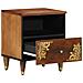 Comodini 2 pcs 40x33x46 cm Legno Massello Mango - Foto miniatura 3