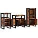 Set di mobili per il bagno 3 pcs Legno massello riciclato - Foto miniatura 3