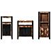 Set di mobili per il bagno 3 pcs Legno massello riciclato - Foto miniatura 8