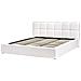 Letto Contenitore Tessuto Baston 180 X 200 Cm Bianco Sporco - Foto miniatura 3