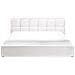 Letto Contenitore Tessuto Baston 180 X 200 Cm Bianco Sporco - Foto miniatura 5
