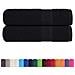 Asciugamani 2 pz Neri 50x100 cm 360 g/m² 100% Cotone - Foto miniatura 2