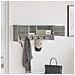 Appendiabiti a muro con porta Grigio sonoma 80 x 20 x 30 cm - Foto miniatura 4