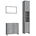 Set Mobili da Bagno 3 pz Grigio Sonoma in Legno Multistrato - Foto miniatura 1