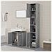 Set Mobili da Bagno 3 pz Grigio Sonoma in Legno Multistrato - Foto miniatura 3
