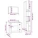 Set Mobili da Bagno 3 pz Grigio Sonoma in Legno Multistrato - Foto miniatura 6