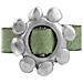 Anello Placcato Argento 925 Con Fibbia ""cadmi"", Pelle Verde - Foto miniatura 3