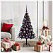 Albero di Natale con 150 LED con supporto Nero 120 cm PVC - Foto miniatura 2