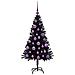 Albero di Natale con 150 LED con supporto Nero 120 cm PVC - Foto miniatura 4