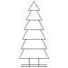 Albero di Natale Decorativo in Metallo Nero 180 cm - Foto miniatura 3