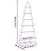 Albero di Natale Decorativo in Metallo Nero 180 cm - Foto miniatura 6