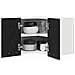 Armadio pensile Riga Rovere Nero e Bianco 57 x 57 x 40 cm - Foto miniatura 3