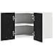 Armadio pensile Riga Rovere Nero e Bianco 57 x 57 x 40 cm - Foto miniatura 5