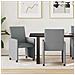 Sedie da Pranzo con Ruote 2 pcs Grigio chiaro 57 x 66 x 94 cm - Foto miniatura 2
