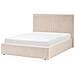 Letto Contenitore Bouclé Vion 140 X 200 Cm Beige - Foto miniatura 4