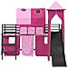Struttura del letto loft per bambini Nero e rosa 90 x 190 cm - Foto miniatura 6