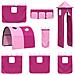 Struttura del letto loft per bambini Nero e rosa 90 x 190 cm - Foto miniatura 8