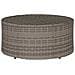 Tavolino da caffè da esterno Grigio Ø 68 x 30 cm polyrattan - Foto miniatura 1